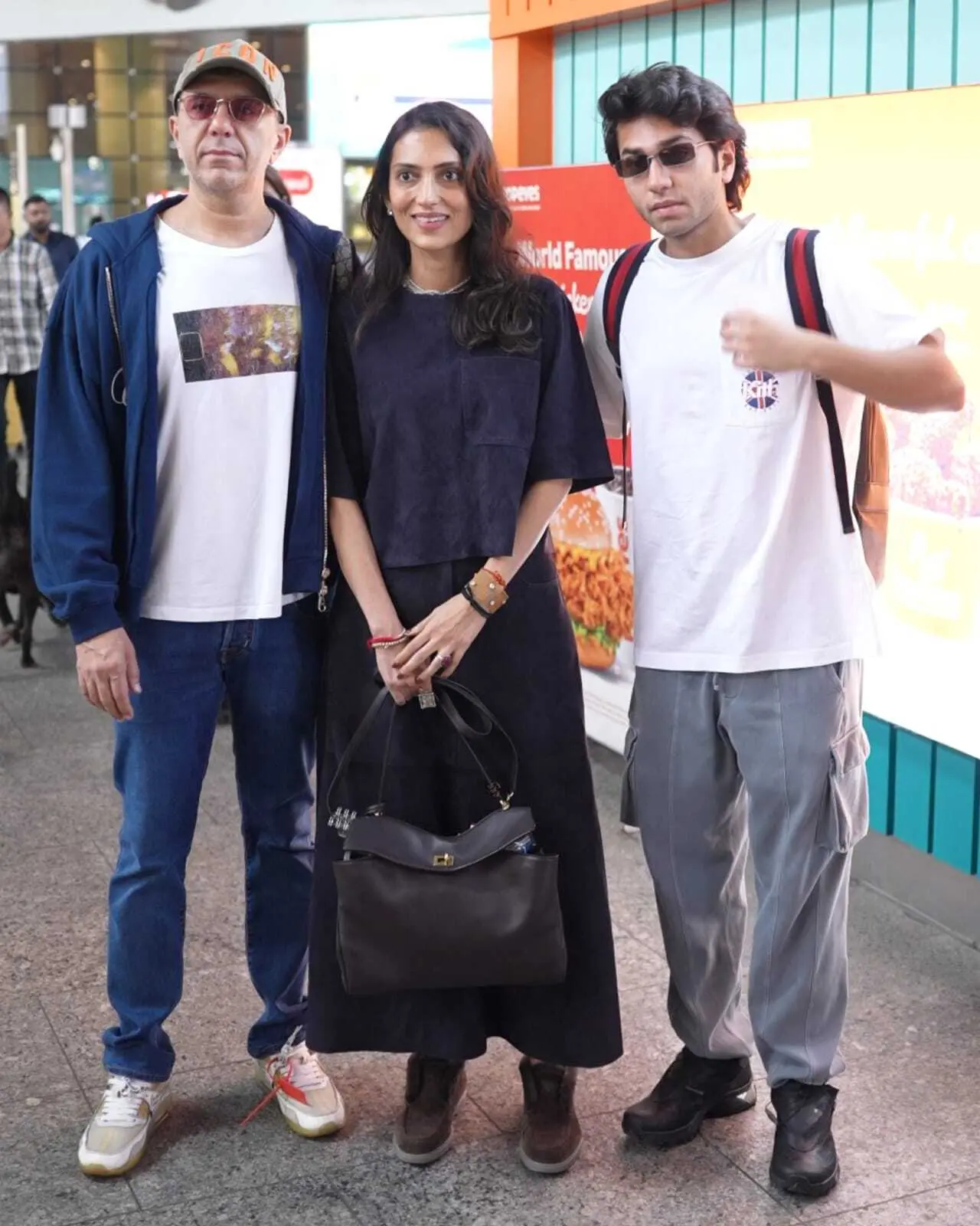Ritesh Sidhwani was spotted with his wife and son at the airport as they returned from the BAFTA, where his film Boong created history.